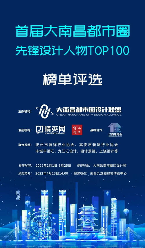 大南昌都市圈先鋒設(shè)計人物TOP100賽事評選啟動